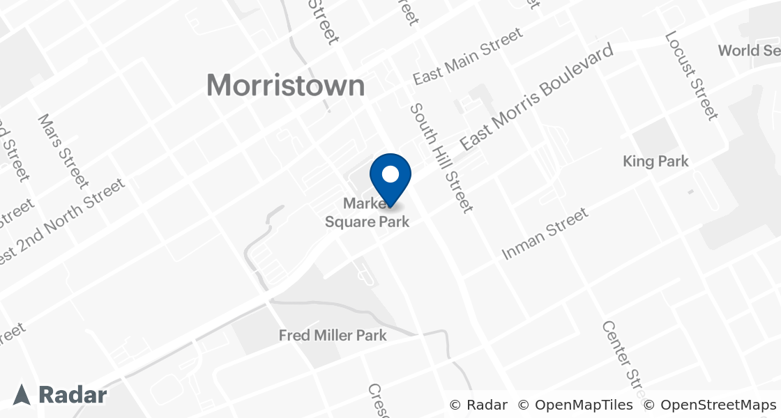 Map of Dairy Queen Location:: 117 W Morris Blvd, Morristown, TN, 37813-2233